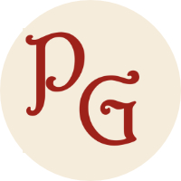 Small circle design of Project Gutenberg's logo