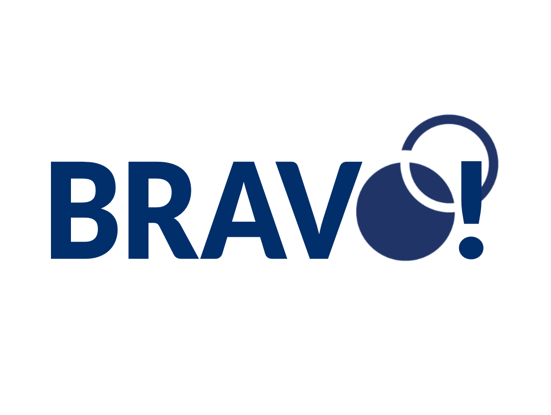 The word BRAVO with the O being part of the Opera Omaha logo.